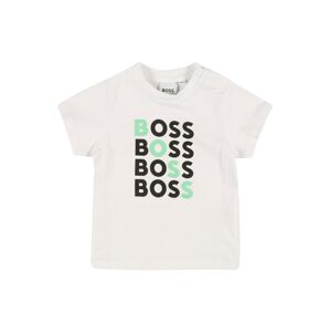 BOSS Kidswear Tričko  světle zelená / černá / bílá