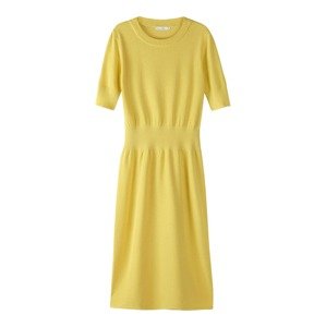 hessnatur Úpletové šaty  žlutá