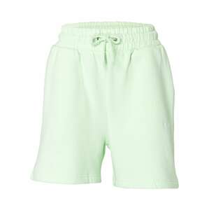 FUBU Kalhoty světle zelená / bílá