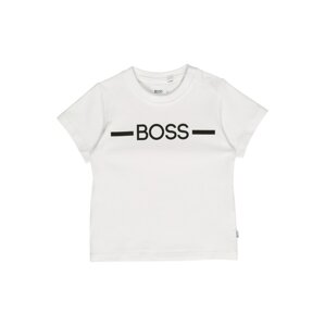 BOSS Kidswear Tričko  černá / bílá