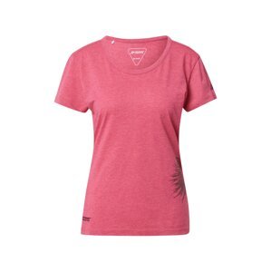 Maier Sports Funkční tričko 'Feather'  kaštanově hnědá / růžový melír