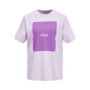 JJXX Tričko 'Amber'  pastelová fialová / světle fialová / bílá
