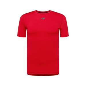 4F Funkční tričko  šedá / červená / černá