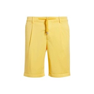 Boggi Milano Kalhoty se sklady v pase žlutá