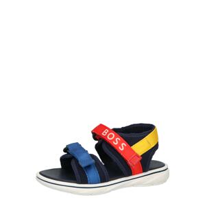 BOSS Kidswear Otevřená obuv  modrá / tmavě modrá / žlutá / červená