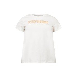 Vero Moda Curve Tričko 'SANDRA' oranžová / bílá