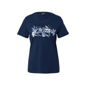 Lauren Ralph Lauren Tričko 'KATLIN' krémová / noční modrá / královská modrá / bílá