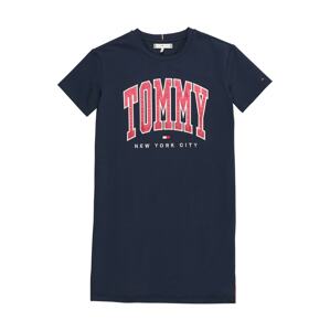 TOMMY HILFIGER Šaty  námořnická modř / pink / bílá