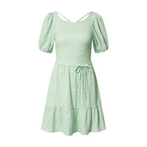 EDITED Šaty 'Liah'  krémová / světle zelená