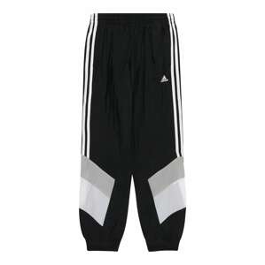 ADIDAS SPORTSWEAR Sportovní kalhoty šedá / černá / bílá