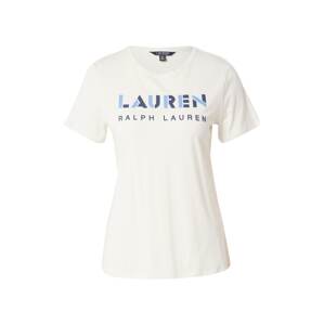 Lauren Ralph Lauren Tričko 'KATLIN' krémová / námořnická modř / světlemodrá