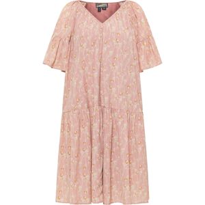 DreiMaster Vintage Šaty  béžová / koňaková / růžová / bílá