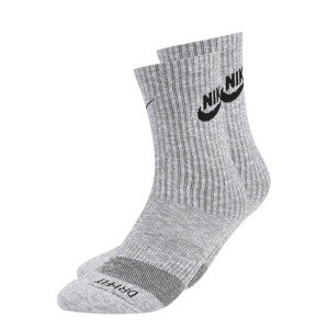 Nike Sportswear Ponožky  šedá / černá