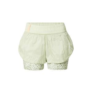 PUMA Sportovní kalhoty  khaki / pastelově zelená / bílá