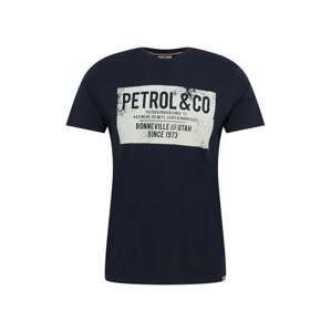 Petrol Industries Tričko  námořnická modř / světle šedá