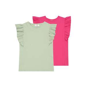 Trendyol Tričko pastelově zelená / pink