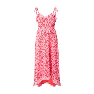 Wallis Curve Letní šaty pink / ohnivá červená