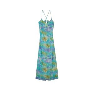 Scalpers Letní šaty 'Lima'  tyrkysová / rákos / fialová