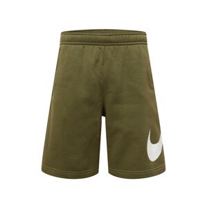 Nike Sportswear Kalhoty olivová / bílá