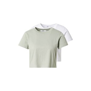 Cotton On Tričko  světle zelená / bílá