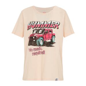 Recovered Tričko 'No Roads Required Hummer'  mix barev / pink