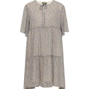 DreiMaster Vintage Letní šaty  béžová / kouřově modrá / šedá