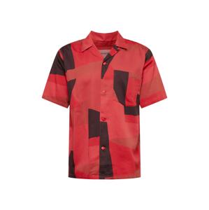 Carhartt WIP Košile 'Geo'  šedá / červená / černá