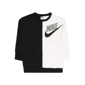 Nike Sportswear Mikina šedá / černá / bílá
