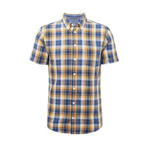 BLEND Košile  modrá / žlutá / medová / bílá