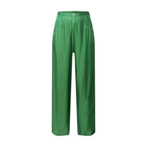 Nasty Gal Plus Kalhoty tmavě zelená