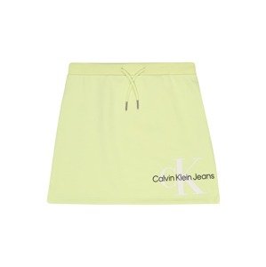 Calvin Klein Jeans Sukně světle žlutá / černá / bílá