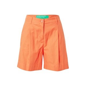 UNITED COLORS OF BENETTON Kalhoty se sklady v pase oranžová