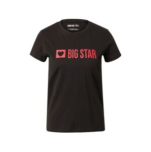 Big Star Tričko 'ELEANOR'  červená / černá