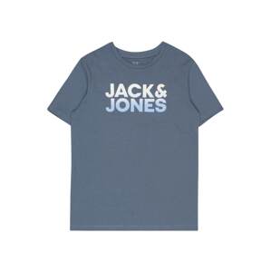 Jack & Jones Junior Tričko  modrá / světlemodrá / bílá