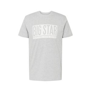 Big Star Tričko 'CIESZBIR'  šedá / bílá