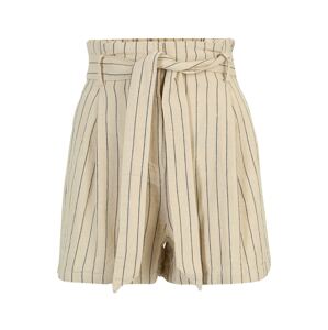 OBJECT Petite Kalhoty se sklady v pase 'NAMIR' krémová / tmavě modrá