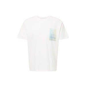 Calvin Klein Tričko 'Summer Clouds'  světlemodrá / žlutá / bílá