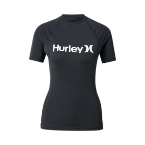 Hurley Funkční tričko  černá / bílá
