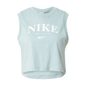 Nike Sportswear Top pastelová modrá / bílá