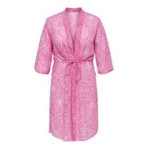 ONLY Carmakoma Kimono  malinová / světle růžová / bílá