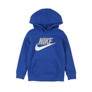 Nike Sportswear Mikina  královská modrá / šedá / bílá