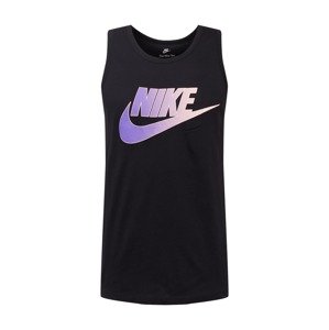 Nike Sportswear Tričko  světle fialová / pastelově růžová / černá