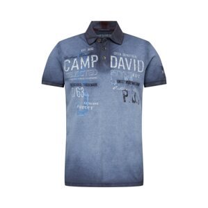 CAMP DAVID Tričko  námořnická modř / chladná modrá / bílá