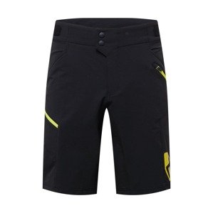 ZIENER Sportovní kalhoty 'NONUS'  svítivě žlutá / černá