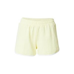 Cotton On Kalhoty pastelově žlutá / bílá