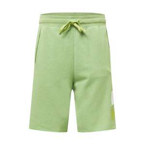 Nike Sportswear Kalhoty  limetková / světle zelená / bílá