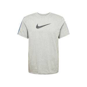 Nike Sportswear Tričko  indigo / nebeská modř / šedý melír / černá / bílá