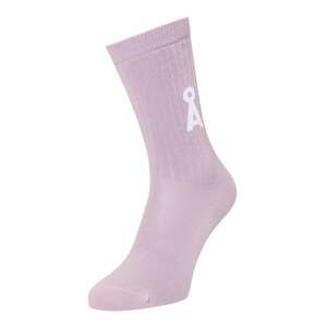 ARMEDANGELS Ponožky 'SAAMU'  pastelová fialová / bílá