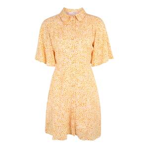 Selected Femme Petite Košilové šaty 'JALINA' medová / světle žlutá / růžová