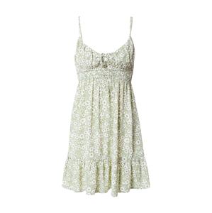 Cotton On Letní šaty šedý melír / světle zelená / bílá